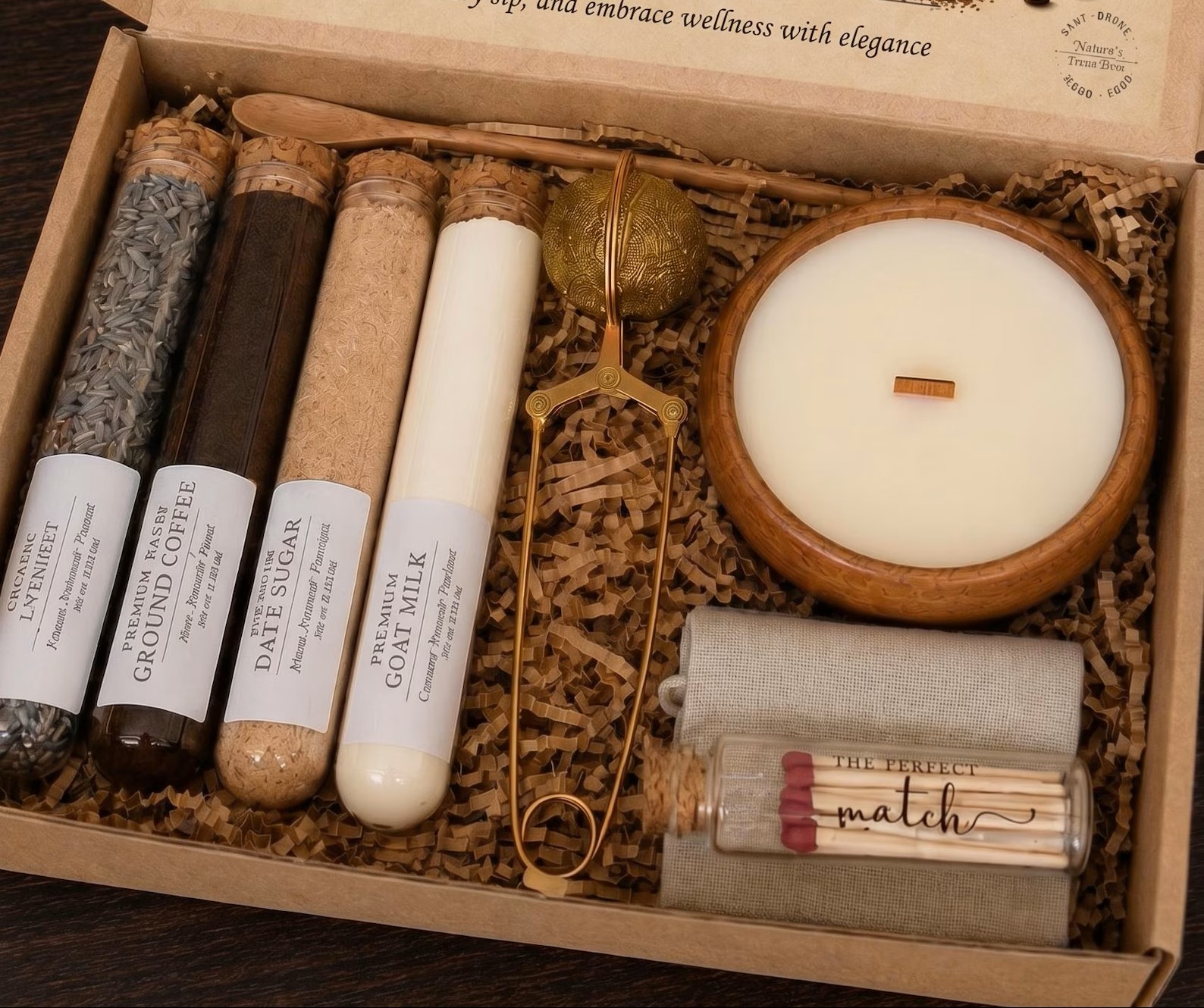 Lavender Coffee Self Care Box | Coffee, Date Sugar, Goat Milk